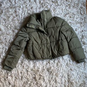 Green Zara Puffer!